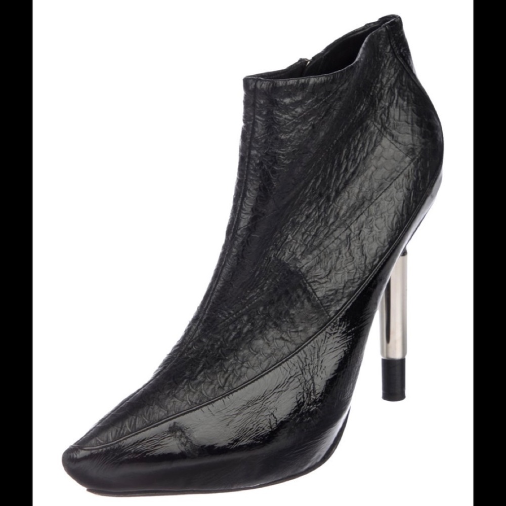 Devi Kroell Embossed Ankle Booties